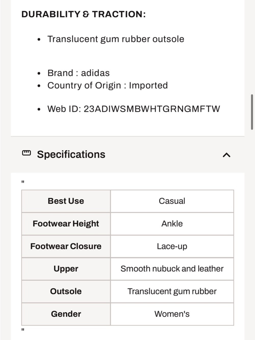 Adidas Samba Platform Sneakers in White and Purple with Gum Sole - Picture 8 of 8